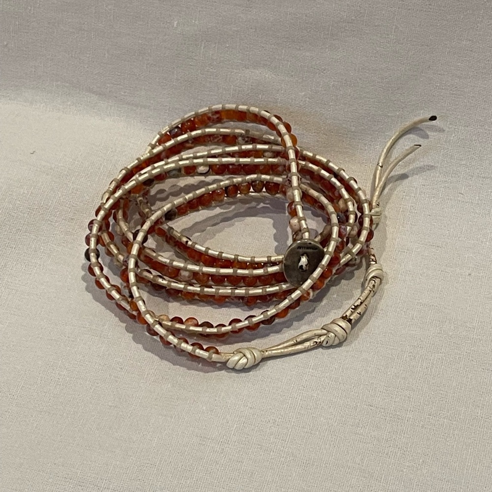 Chan Luu beaded wrap bracelet.